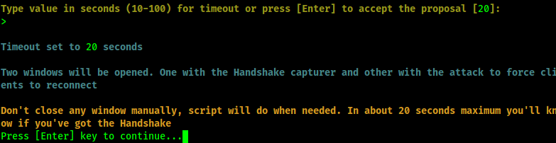 airgeddon handshake capture starting